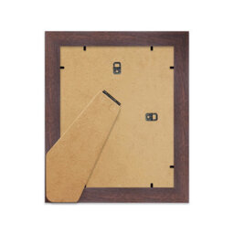 "19X19"" Walnut Picture Frame - 19X19"" Square Frame With 18X18"" Mount For 19X19""/18X18"" Pictures Art Deco Style Room Decor, 1 Pack" - thumbnail 3