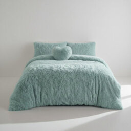 Super Fluffy Duvet Cover Ultra Soft, Cloud-Like Comfort Snug Sleep Duck Egg Blue - thumbnail 2