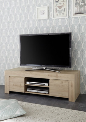 FurniComp LTD Furnicomp Roma Oak Effect 2 Door Tv Cabinet - image 1