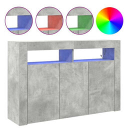 Vidaxl Sideboard Concrete Grey 116 X 30 X 75 Cm Engineered Wood - thumbnail 4