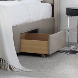 Elegance Natural Beige Upholstered Storage - King Size 5Ft Drawer Bed Frame Only - thumbnail 6