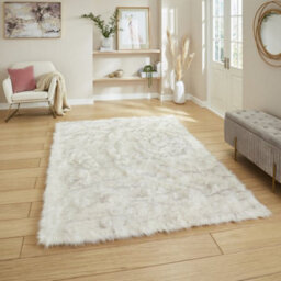 eXtreme Polar Plush White/grey Soft Shaggy Rug 80 X 150Cm - thumbnail 1