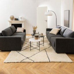 Furniture To Go Avila Side Table With White Marble Top 52X40Cm - thumbnail 3