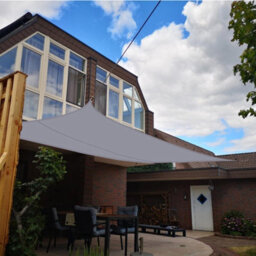 White 2Mx3M Shade Sail For Garden - thumbnail 4