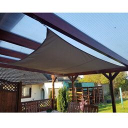 White 2Mx3M Shade Sail For Garden - thumbnail 5