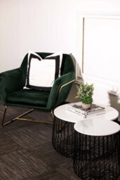 LPD Charles Racing Green Armchair - Luxe Velvet Comfort With Sleek Gold Frame - thumbnail 6