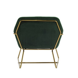 LPD Charles Racing Green Armchair - Luxe Velvet Comfort With Sleek Gold Frame - thumbnail 2
