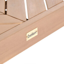 Beliani Garden Coffee Table Rivello 123 Cm 68 Cm Acacia Wood Light Brown - thumbnail 6