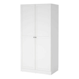 Wyld Haus Cherryfern White 2-Door Wooden Wardrobe, Matt Finish - thumbnail 5