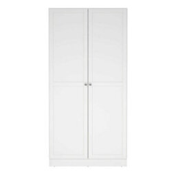 Wyld Haus Cherryfern White 2-Door Wooden Wardrobe, Matt Finish - thumbnail 4