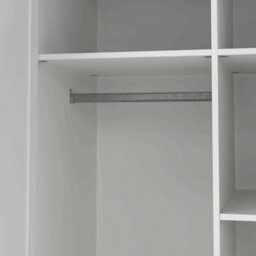 Wyld Haus Cherryfern White 2-Door Wooden Wardrobe, Matt Finish - thumbnail 9