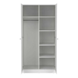 Wyld Haus Cherryfern White 2-Door Wooden Wardrobe, Matt Finish - thumbnail 8