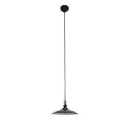 Luminosa Lighting Luminosa Lang 1 Light Dome Ceiling Pendant White, Green, E27