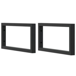 Berkfield Basin Shelf Wall Mounted Steel And Solid Wood Acacia - thumbnail 7