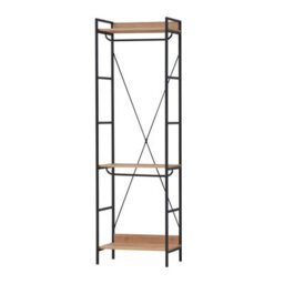 Timber Art Design Dual Hanging Open Wardrobe Riviera Oak Bedroom Furniture - thumbnail 2