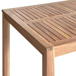 Beliani Garden Dining Table Ombriano 180 Cm 90 Cm Certified Acacia Wood Light Brown - thumbnail 5