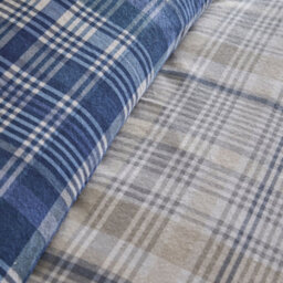 Dreams & Drapes Bennet Checknavy Brushed Cotton Duvet Cover Set - thumbnail 3