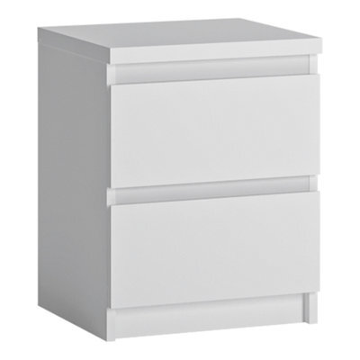 Furniture To Go Fribo Bedside Cabinet 2 Drawer In Alpine White - image 1