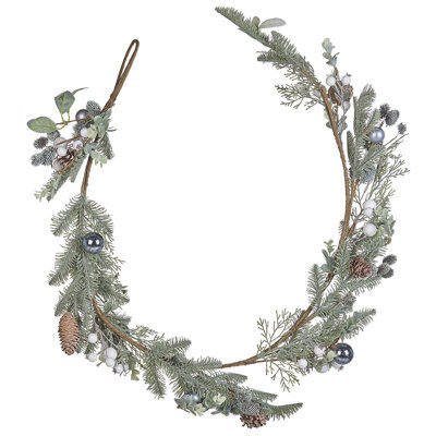 Beliani Christmas Garland Huelva 150 Cm Green - image 1