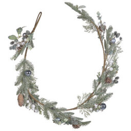 Beliani Christmas Garland Huelva 150 Cm Green