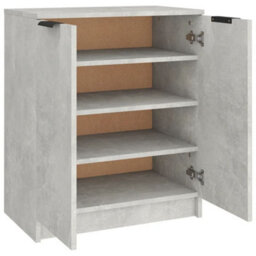 Vidaxl Shoe Cabinet Concrete Grey 59X35X70 Cm Engineered Wood - thumbnail 5