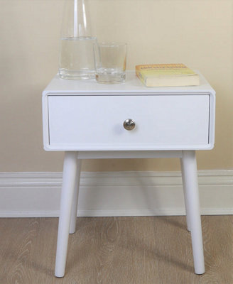 Aspect Furniture Niva Bedside Table With One Drawer ,white - image 1