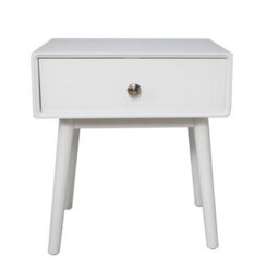 Aspect Furniture Niva Bedside Table With One Drawer ,white - thumbnail 3