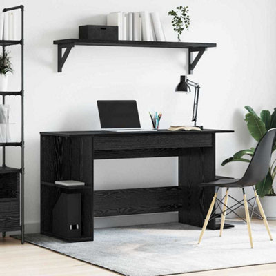 Berkfield With Shelf Other Black Oak 140 X 50 X 75 Cm Engineered Wood - image 1
