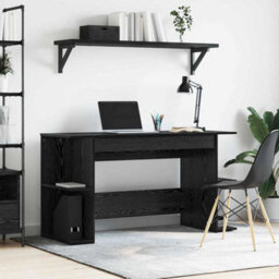 Berkfield With Shelf Other Black Oak 140 X 50 X 75 Cm Engineered Wood - thumbnail 1