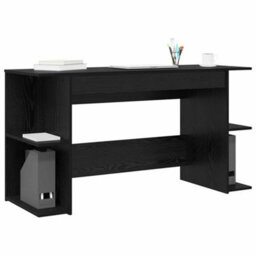 Berkfield With Shelf Other Black Oak 140 X 50 X 75 Cm Engineered Wood - thumbnail 3