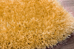 Yellow Plain Handmade Luxurious Modern Plain Shaggy Sparkle Asy To Clean Rug For Dining Room Bedroom And Living Room-80Cm X 150Cm - thumbnail 4