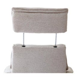 Morris Living The Newton Swivel Recliner Chair & Matching Footstool - Beige Fabric - thumbnail 9