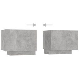 Berkfield Tv Cabinet With Led Lights Concrete Grey 260X35X40 Cm - thumbnail 8