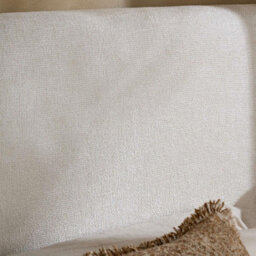 Birlea Como King Size Bed Frame White Fabric Hotel Style With Built In Bedsides - thumbnail 6