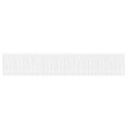 Berkfield Modern Curtains With Curtains Floral White 900 X 120 Cm Polyester - thumbnail 1