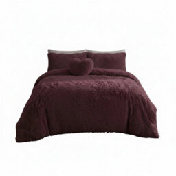 Super Fluffy Duvet Cover Ultra Soft, Cloud-Like Comfort Snug Sleep Plum - thumbnail 2