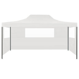 Berkfield Professional Folding Party Tent With 3 Sidewalls 3X4 M Steel White - thumbnail 2