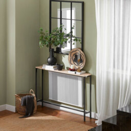 Sobuy Fsb19-Xl-Z, Console Table Hall Table Side Table End Table Living Room Sofa Table,brown,w120Xd20Xh80 - thumbnail 7