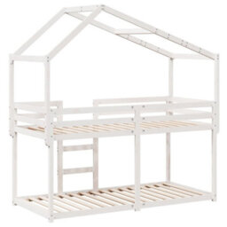 Berkfield Bunk Bed Without Mattress White 80X200 Cm Solid Wood Pine - thumbnail 8