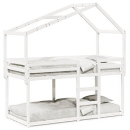 Berkfield Bunk Bed Without Mattress White 80X200 Cm Solid Wood Pine - thumbnail 2