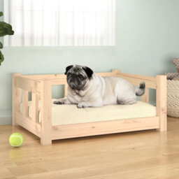 Walplus Dog Bed 65.5X50.5X28 Cm Solid Wood Pine