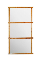 MirrorOutlet The Trellis Garden Mirror Scandinavian Spruce Wood 180Cm X 92Cm - thumbnail 2