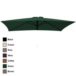 Rinse Bathrooms Green Replacement Parasol Canopy Replacement Parasol Cover Fabric For Garden Umbrella 2X3M 6 Arm - thumbnail 2