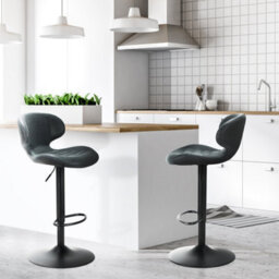 Bo Living Nico Bar Stool, Charcoal Grey, W50Xd45Xh87-108Cm - thumbnail 4