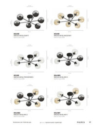 Emibig Lighting Emibig Brendi Ceiling Lamp  6 X E14 Black With Graphite Shade - thumbnail 9
