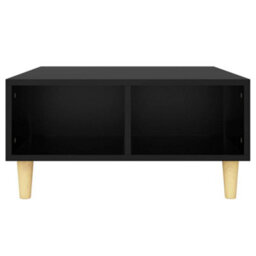 Vidaxl Coffee Table Black 60X60X30 Cm Engineered Wood - thumbnail 4