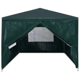 Berkfield Party Tent 3X3 M Green - thumbnail 3