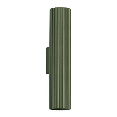 Sollux Lighting Karbon Aluminum Olive Green 2 Lights Minimalist Wall Light - image 1