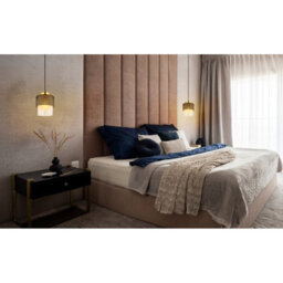 Luminosa Lighting Luminosa Olga Slim Pendant Ceiling Light Matt Black Satined Glass Shade 1X E27 - thumbnail 5