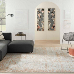 Blue Handmade Luxurious Modern Wool Abstract Rug For Bedroom & Living Room-236Cm X 297Cm - thumbnail 1